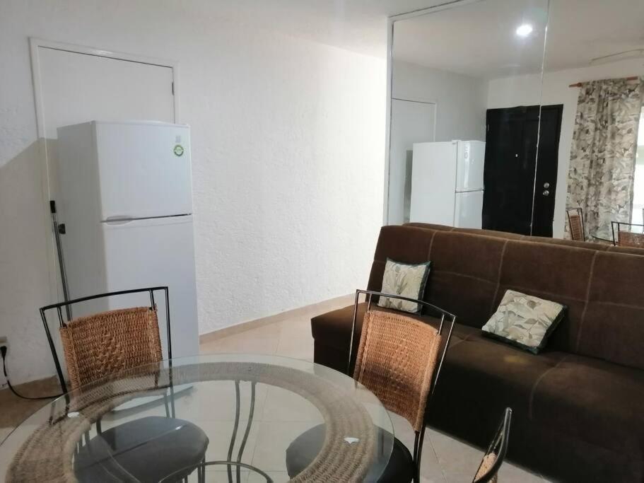 Confortable Depa En Condominio Frente Al Mar! Cancún Exteriör bild